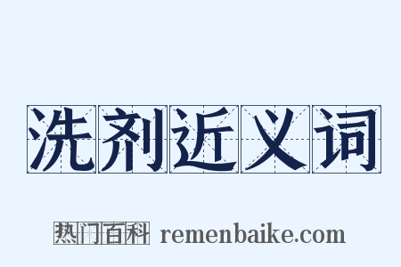 洗剂近义词是什么意思的图片